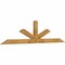 Ekena Millwork Saratoga Rough Sawn Timber Gable Bracket, Western Red Cedar, 84"W x 21"H x 2"D x 4"F, 6/12 Pitch GBW084X21X0204SAR00RWR - alternate 4